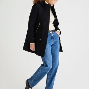 J Crew Chateau parka in Italian stadium-cloth wool **No Fur Attachment**